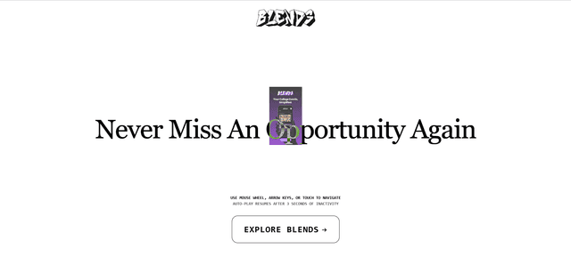 Blends — App Landing Page